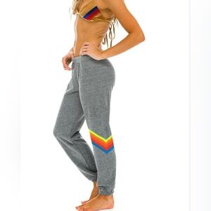 Aviator Nation Chevron 5 Stripe Joggers Sweatpants size XL